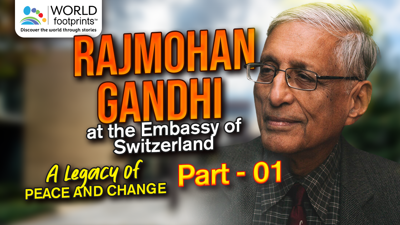 Raj Gandhi at Swiss Embassy Part 1 keynote about Initiative of Change.