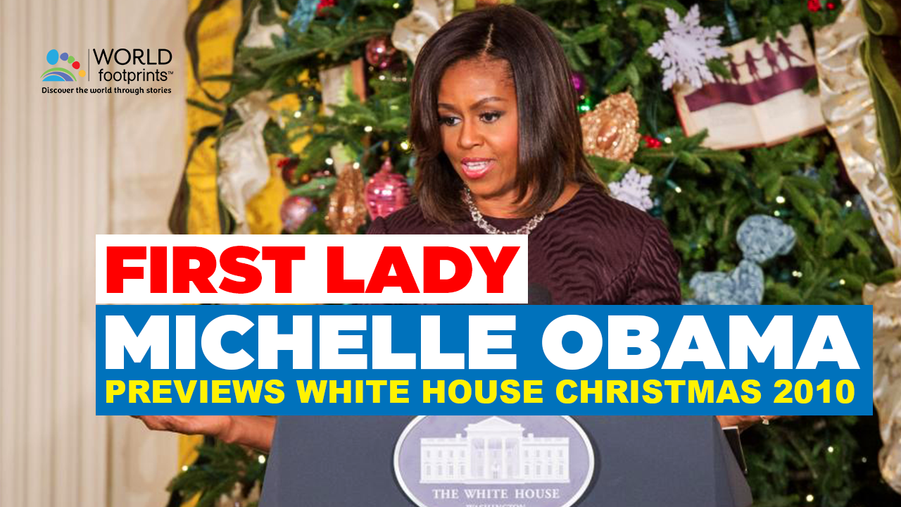 Michelle Obama previews Chritmas 2010 at the White House