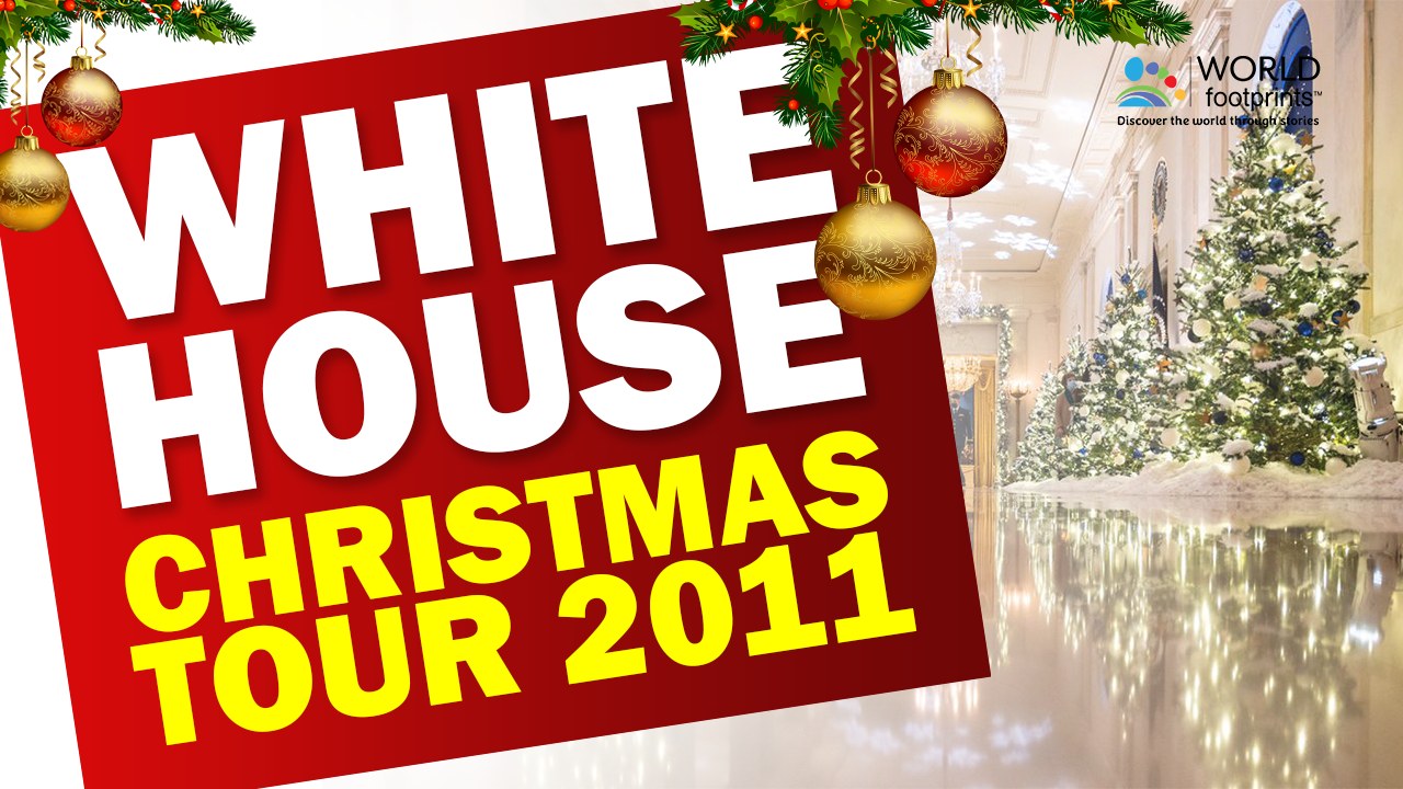 White House Christmas Tour 2011 shows Christmas ornaments inside the White House