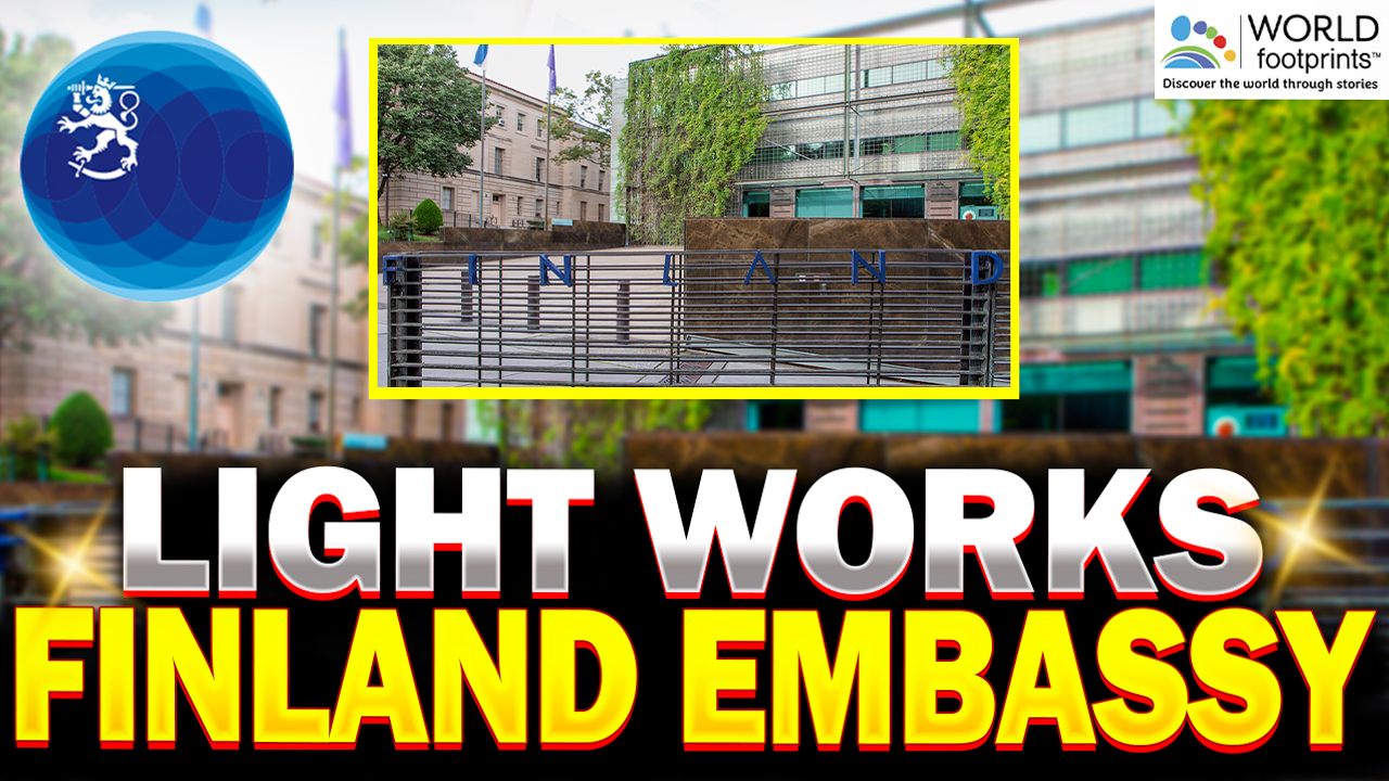 Light Works at Embassy of Finland image showing the Finnish Embassy on the cover