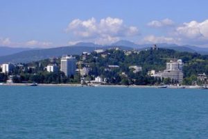 350px View on Sochi from black sea