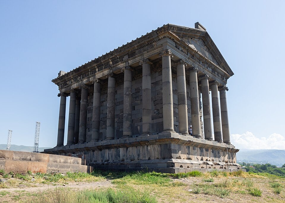 Temple of Garni overlooking the Armenian highlands
