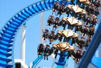Thrillseekers riding The Gatekeeper at Cedar Point. PHoto: Tonya Fitzpatrick