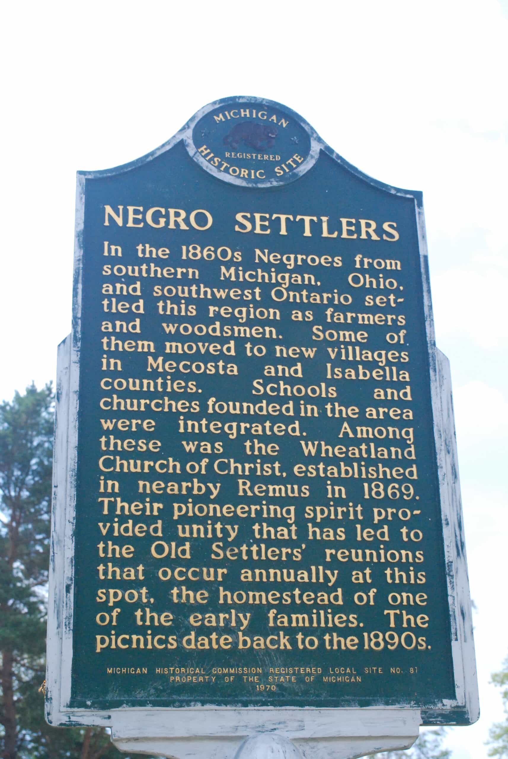 Old Settlers plaque Exploring Old Settlers and Henry Ford’s Legacy