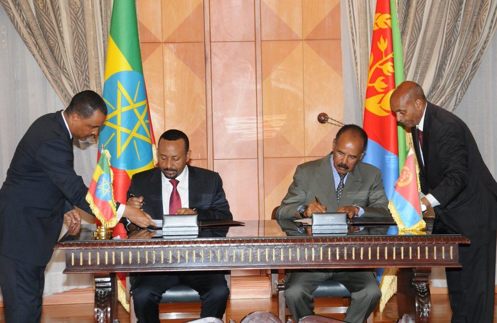 Signing of Joint Declaration between Eritrea and Ethiopia