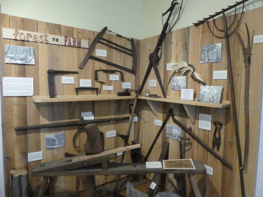 Tool display at Harmony Museum. Photo: Kathleen Walls