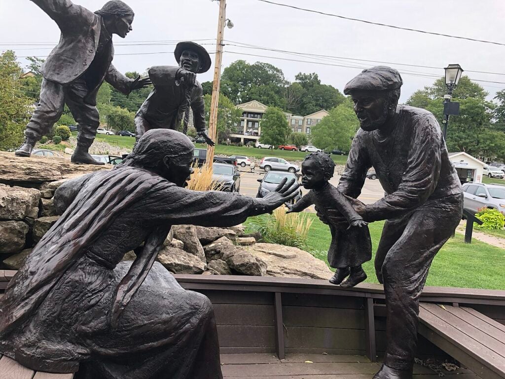 Freedom Crossing Freedom Crossing Monument beside the Niagara River in Lewiston, New York