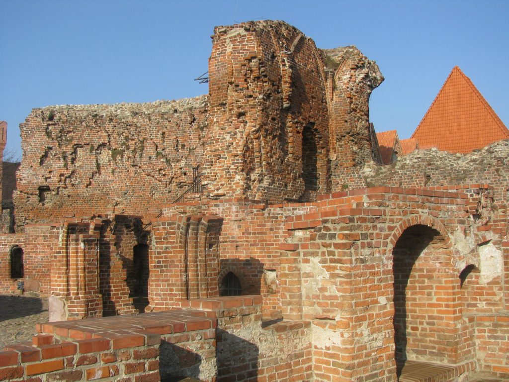 The Ruins of the Crusaders Castle in Torun, Poland.