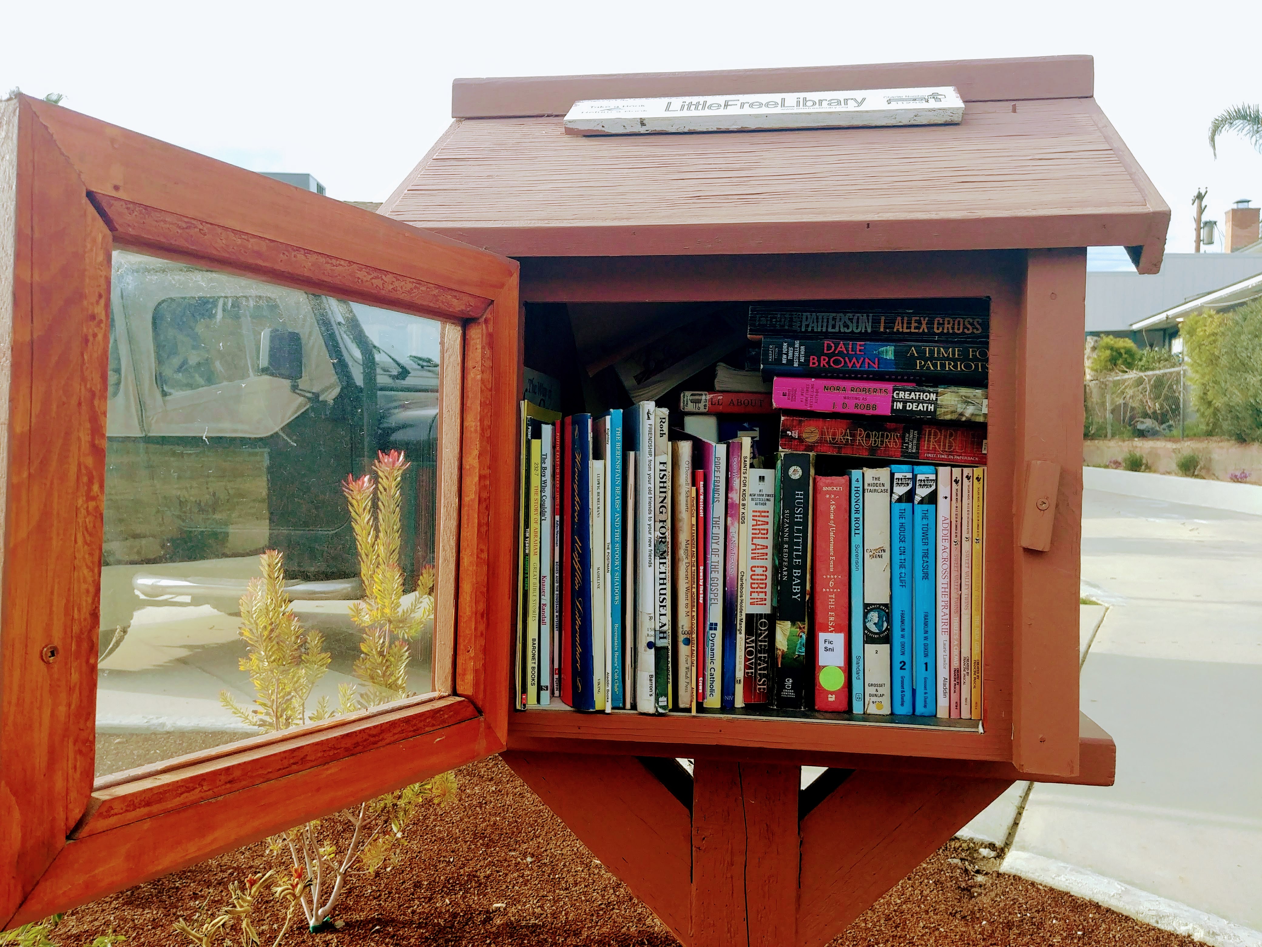 Little free library in a mail box