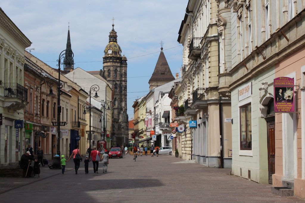 Kosice, Slovakia street.