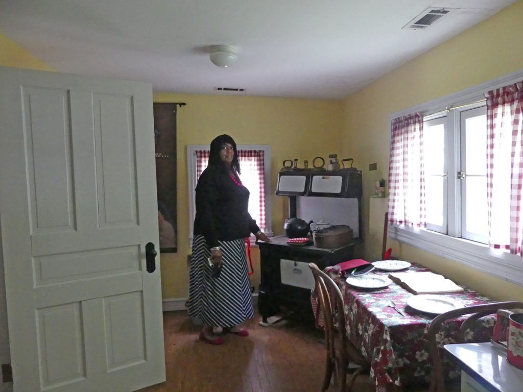 Alma McLemore, President of the African-American Heritage Society in Franklin, is pictured in the kitchen at McLemore House. Photo: Kathleen Walls