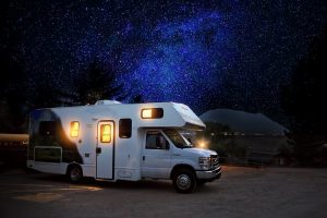 RV Camper and Stars