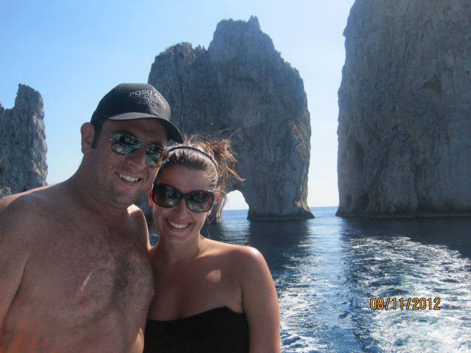 Christine and Sam in Capri. Photo courtesy of Christine Andraus . Around the World