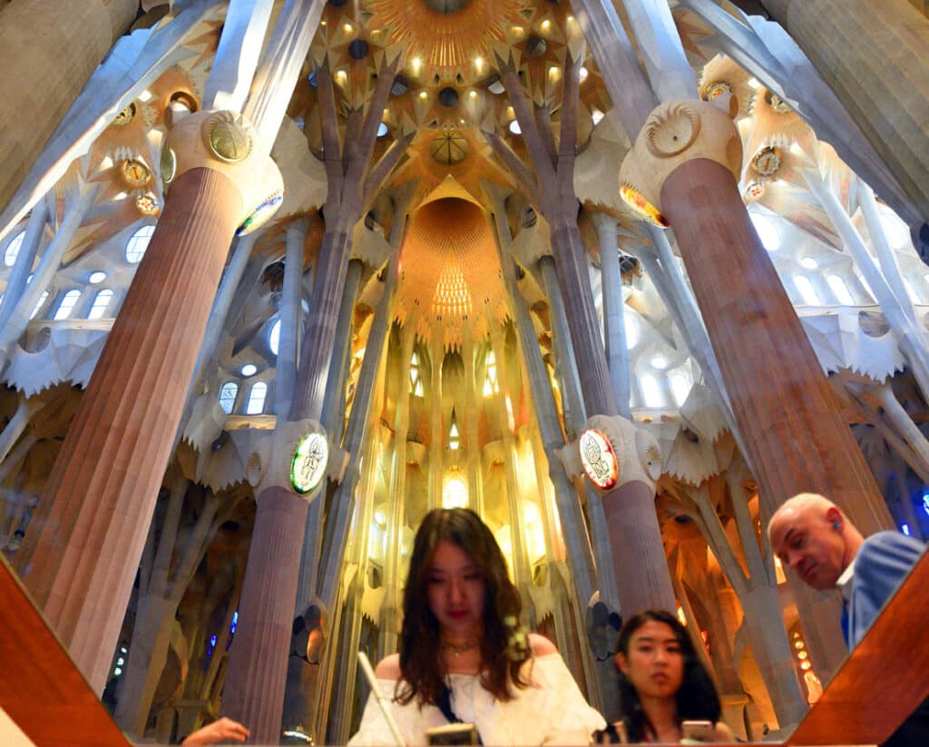 The best time to visit La Sagrada Familia is during late afternoons. Photo: Sugato Mukherjee