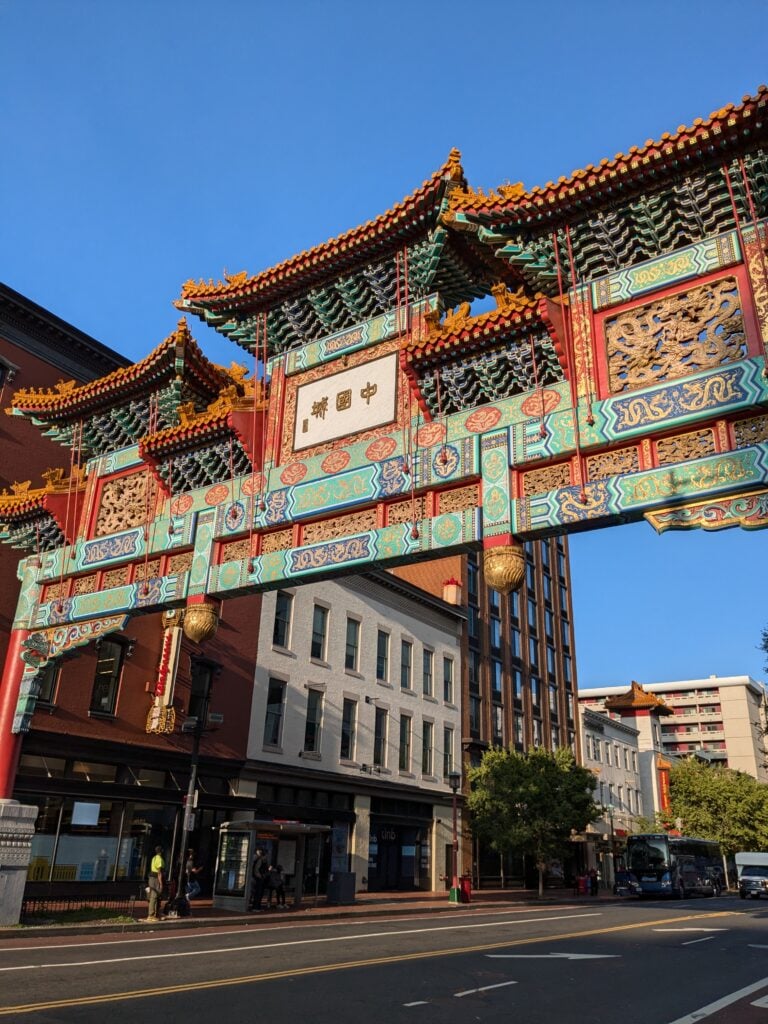Street scene in Washington, D.C.'s Chinatown
