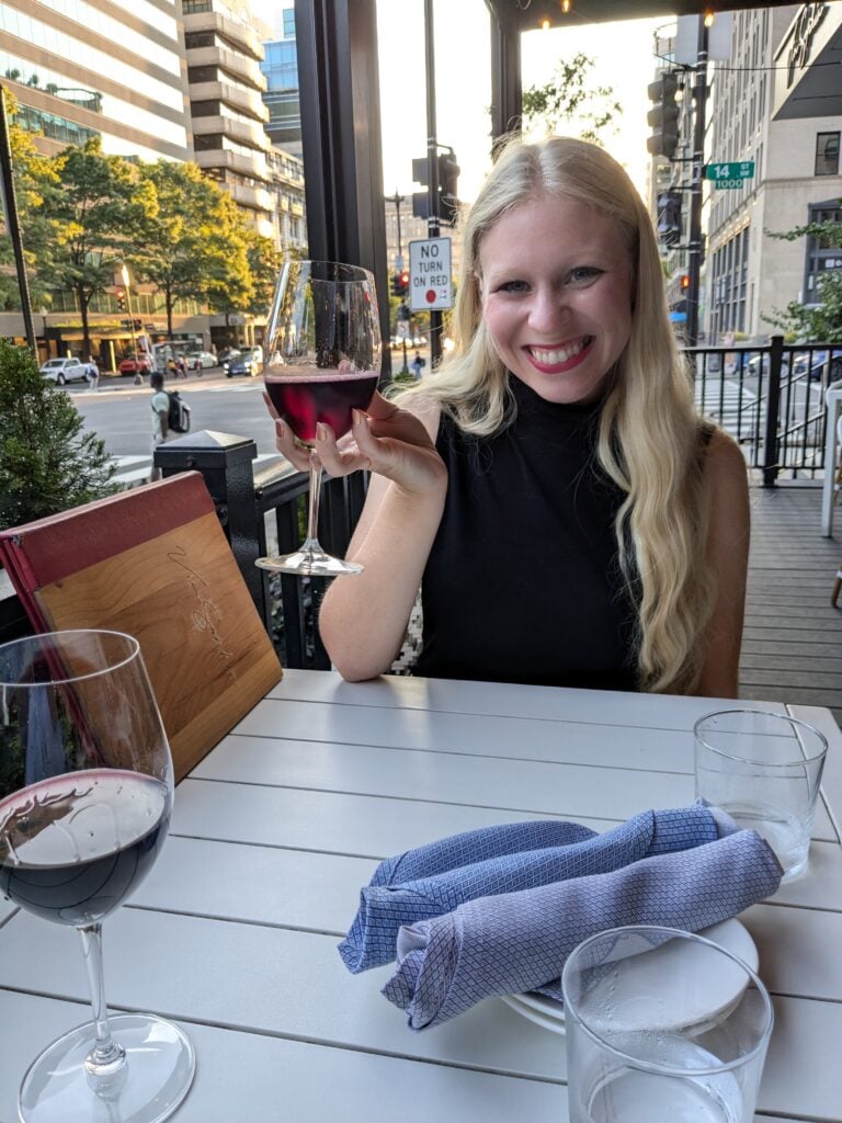 Outdoor dining along a Washington, D.C. street