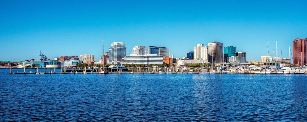 Norfolk waterfront was key in the Underground Railroad Norfolk waterfront and harbor in Norfolk, Virginia