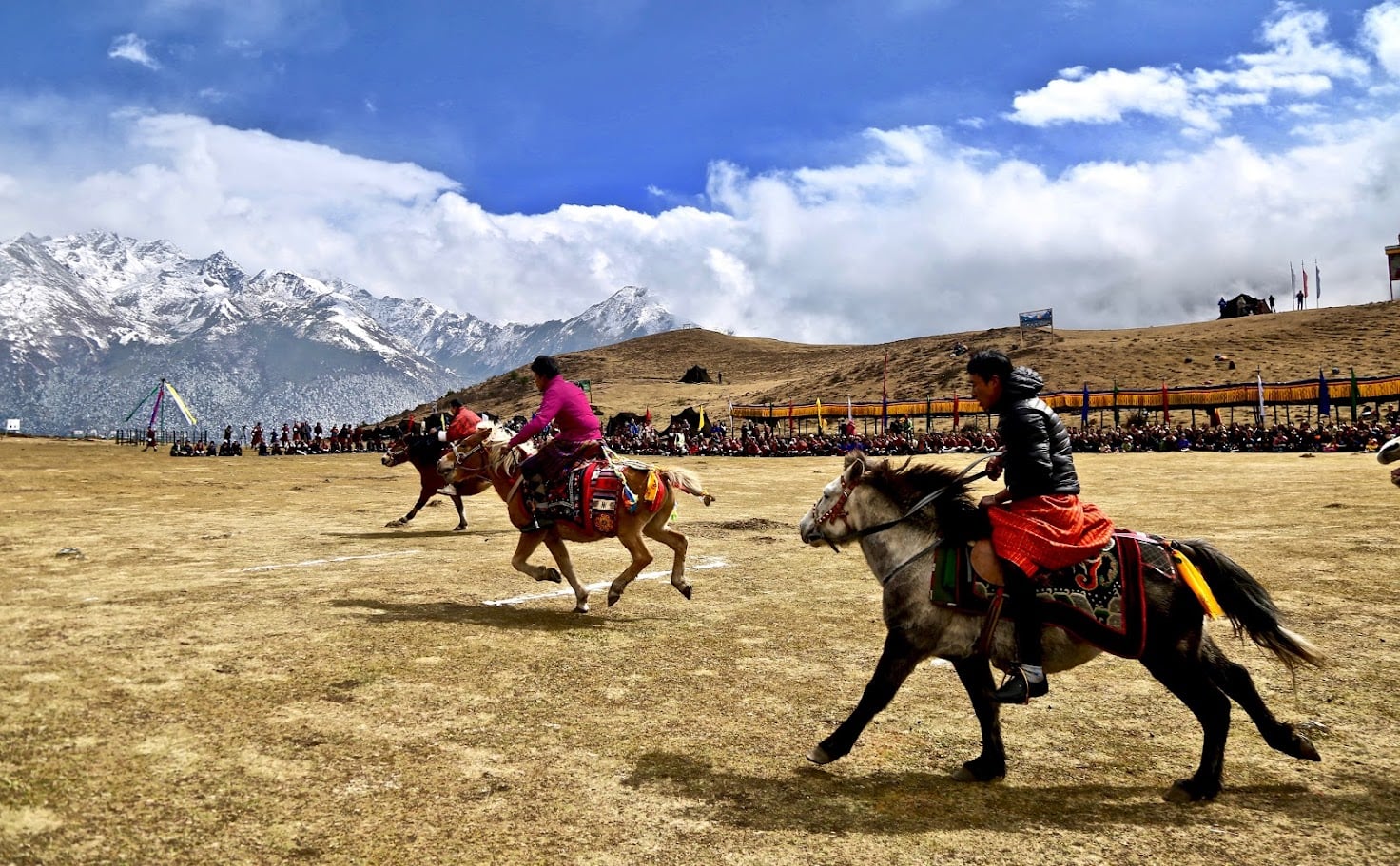 Bhutan Horse racing is one of the main sports. Photo Dorji Dhradhul Bhutan Horse racing is one of the main sports. Photo Dorji Dhradhul