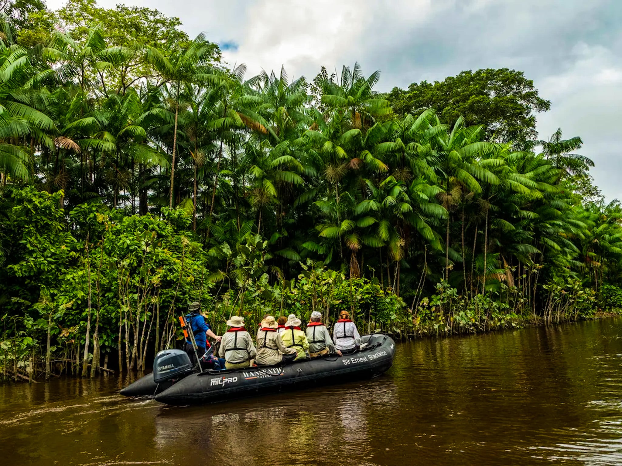 Exploring the vast Amazon. Photo Courtesy of Hapag Lloyd Expeditions