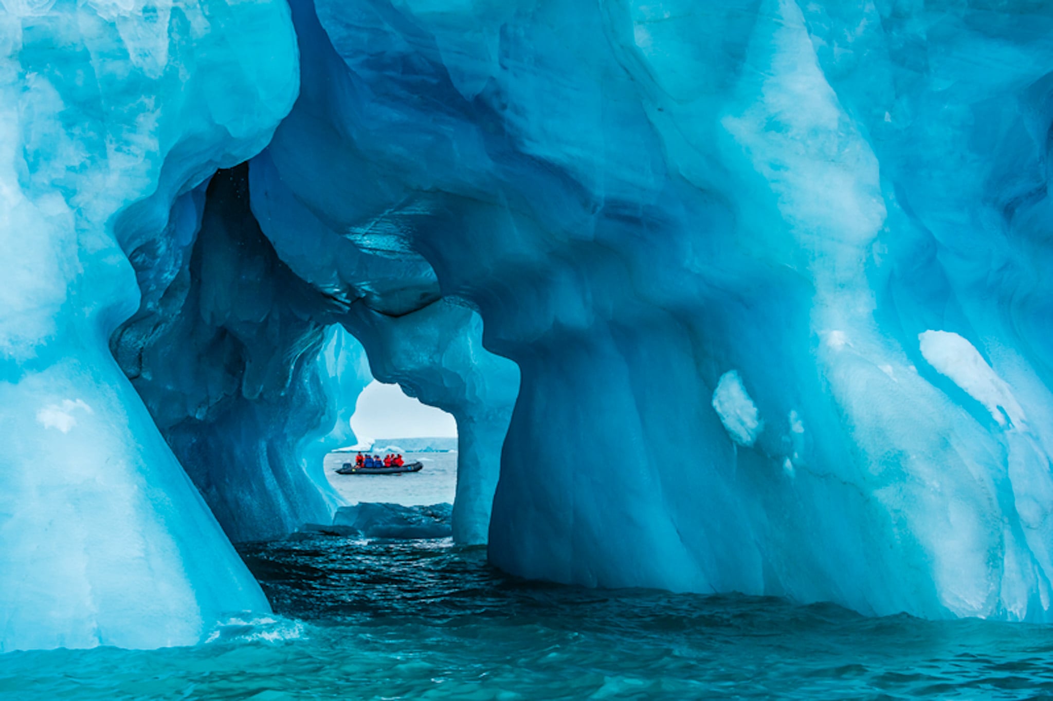 Voyages Exploring Canada’s Nunavut Philpots Island sea caves Photo National Geographic Lindblad Expeditions Epic expeditions