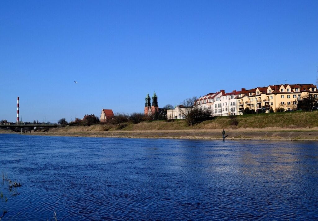 Photo by 6815560 Poznan Cathedral and riverside buildings on Cathedral Island in Poland