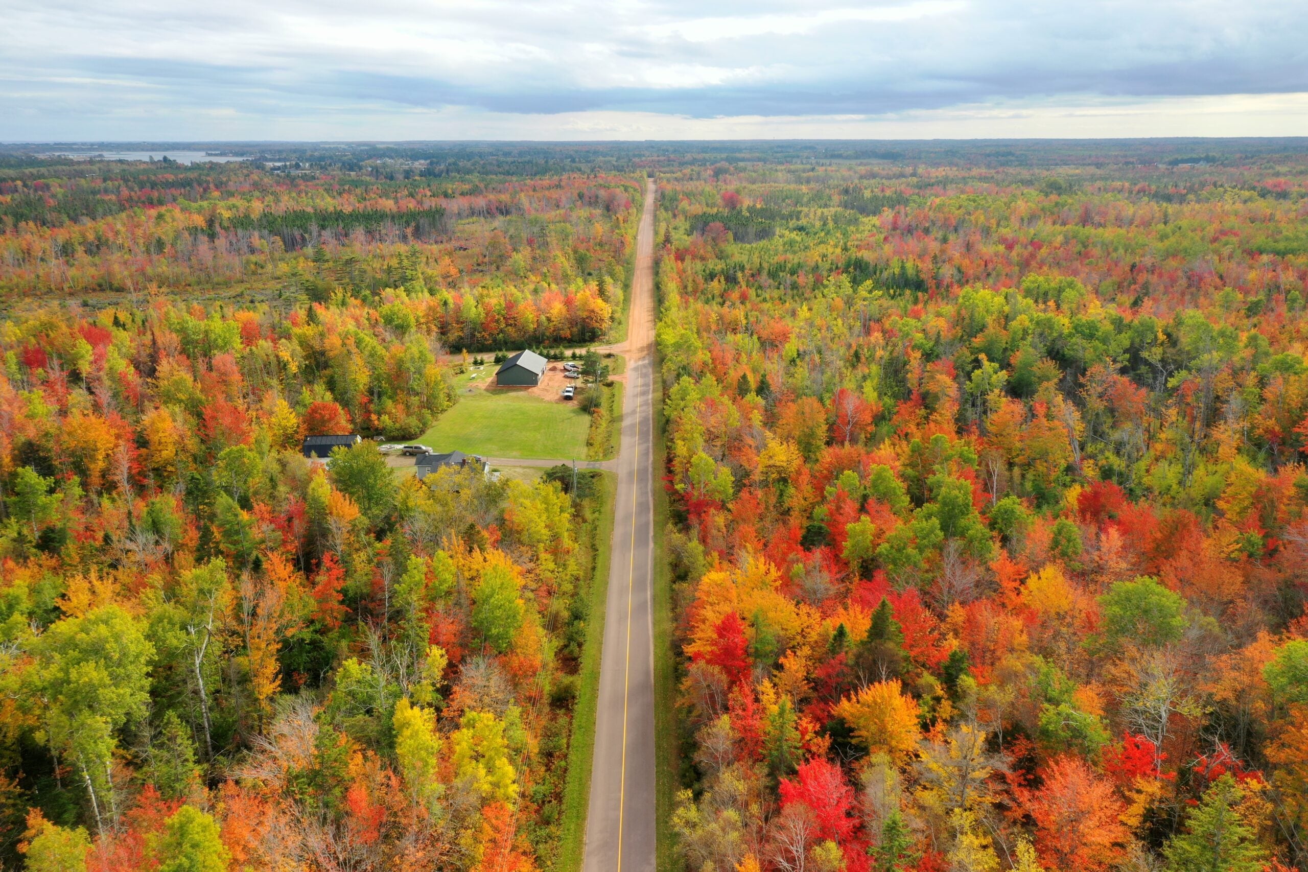 PEI Arial View of Autumn Splendor on PEI Arial View of Autumn Splendor on PEI