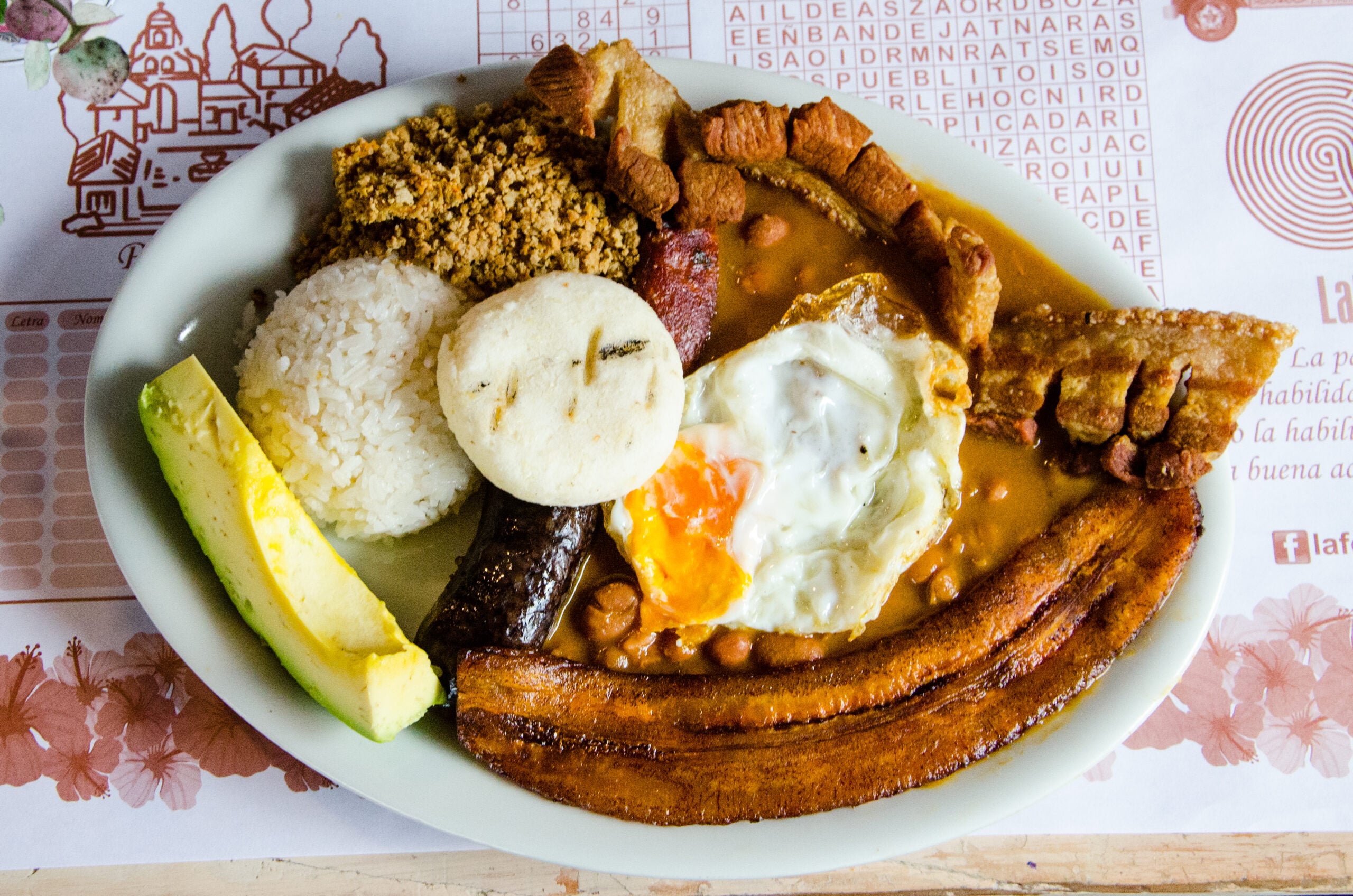 Medellin Bandeja Paisa Courtesy of ProColombia Plate filled with local food